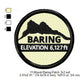Mount Baring Mountains Merit Badge Machine Embroidery Digitized Design Files