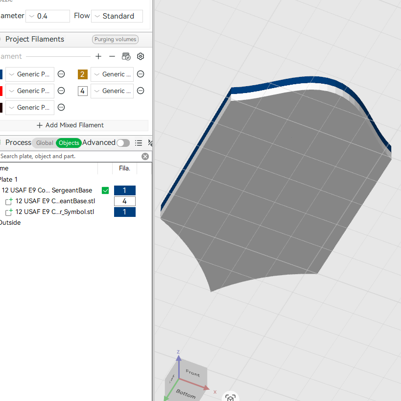US Air Force USAF E9 1st Sergeant, E9 Chief Master Sergeant, E9 Command Chief Master Sergeant Rank Insignia Emblem 3D STL Files 3D Printing Using 3D Printer Machines