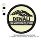 Mount Denali Mountains Merit Badge Machine Embroidery Digitized Design Files