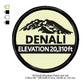 Mount Denali Mountains Merit Badge Machine Embroidery Digitized Design Files