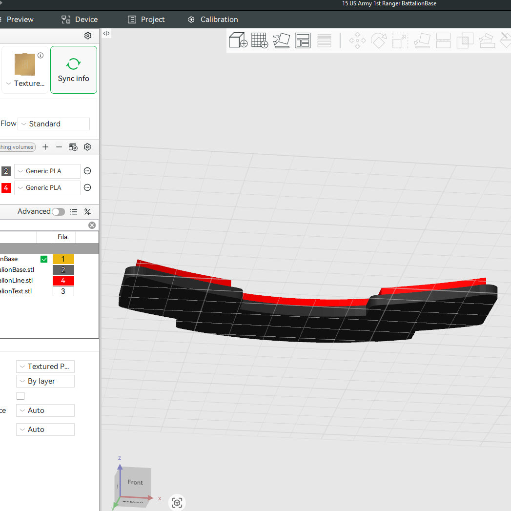 US Army 1st Ranger Bn Battalion Officer Insignia Emblem Symbols 3D STL Files For 3D Printing Using 3D Printer Machines