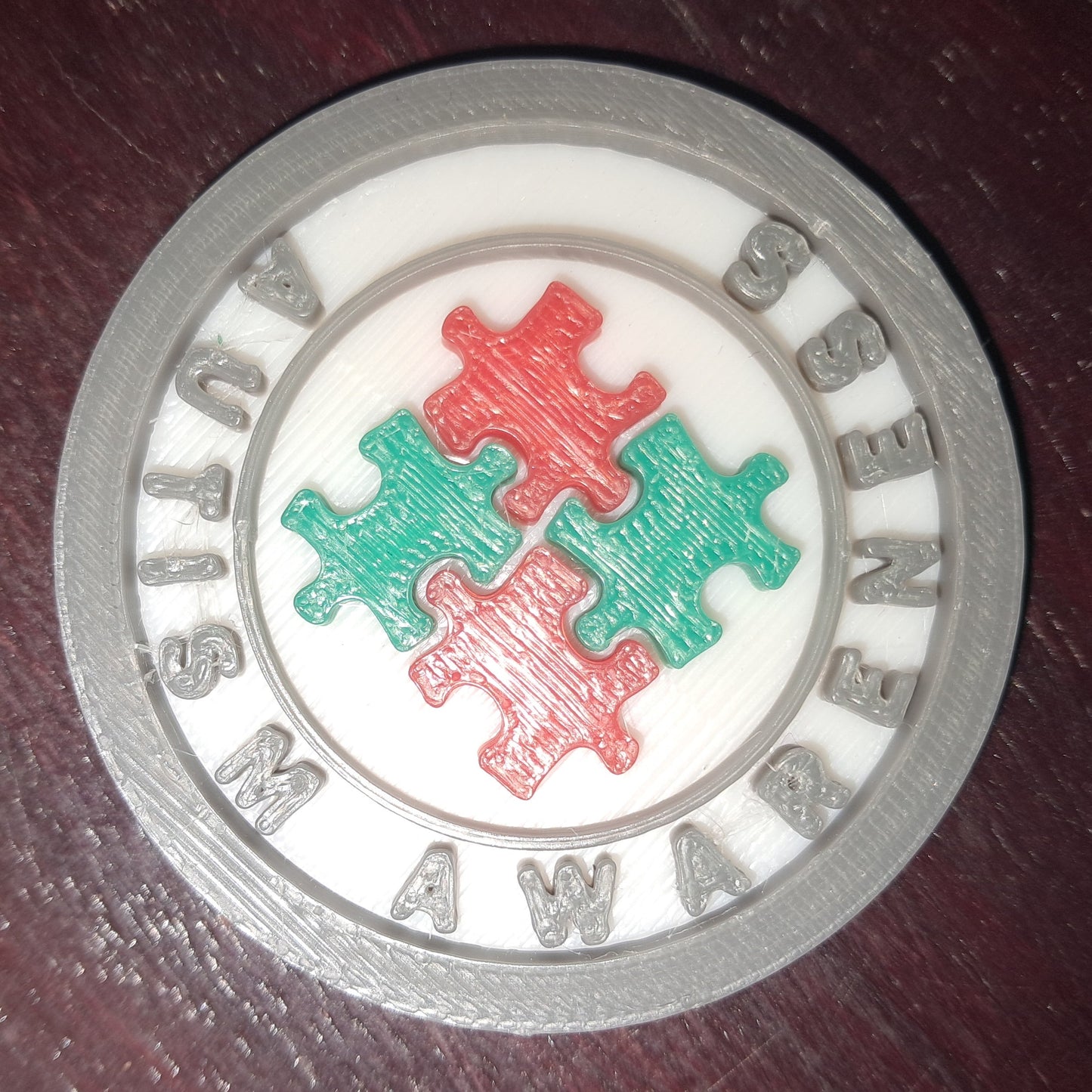 Autism Awareness Day MBA Merit Badges 3D STL Files For 3D Printing Using 3D Printer Machines