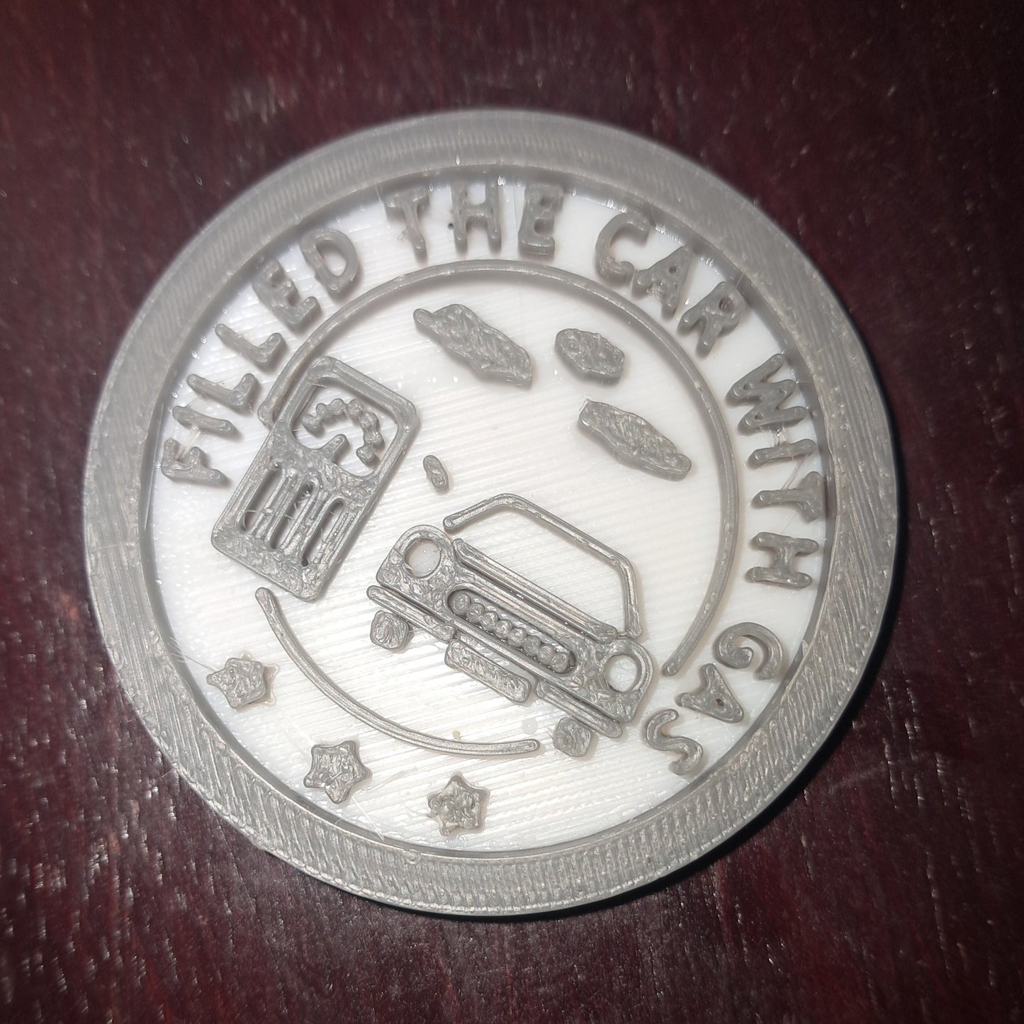 Filled The Car With Gas MBA Merit Badges 3D STL Files For 3D Printing Using 3D Printer Machines