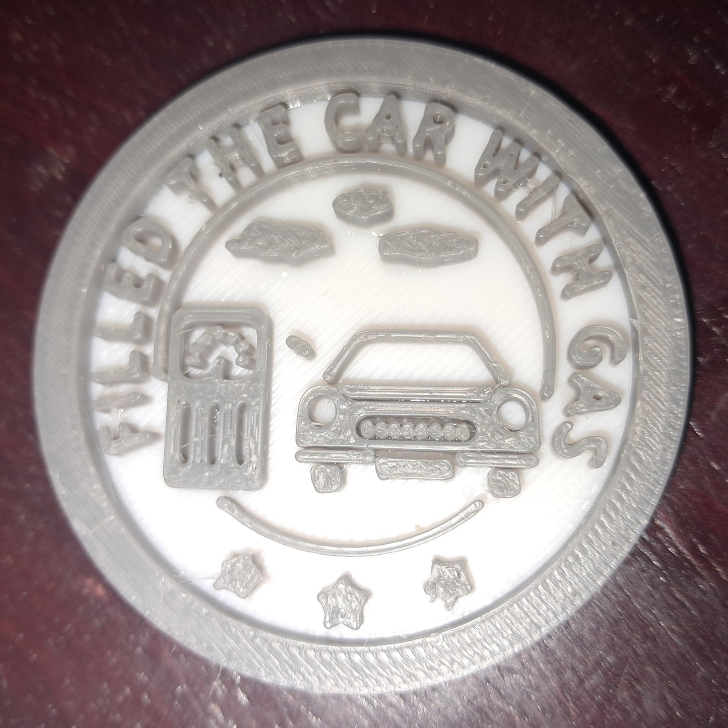 Filled The Car With Gas MBA Merit Badges 3D STL Files For 3D Printing Using 3D Printer Machines