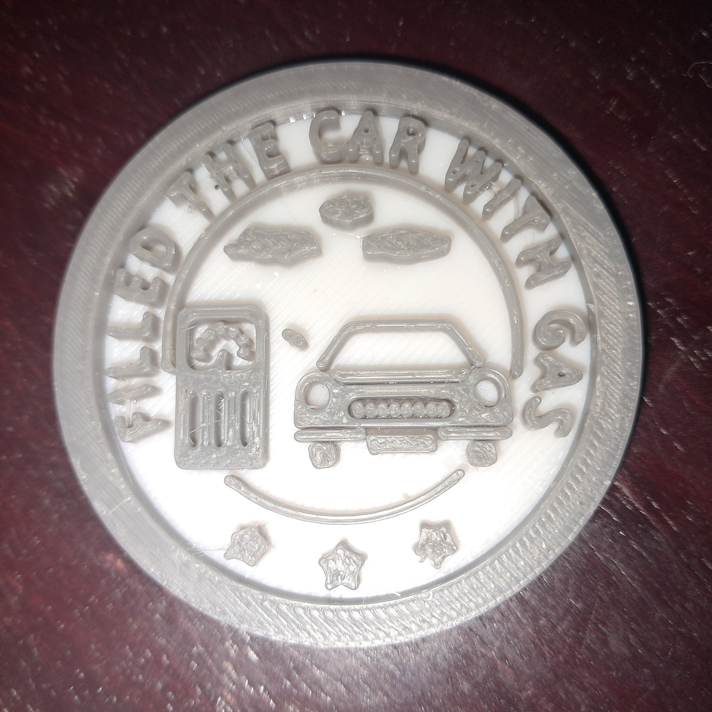 Filled The Car With Gas MBA Merit Badges 3D STL Files For 3D Printing Using 3D Printer Machines