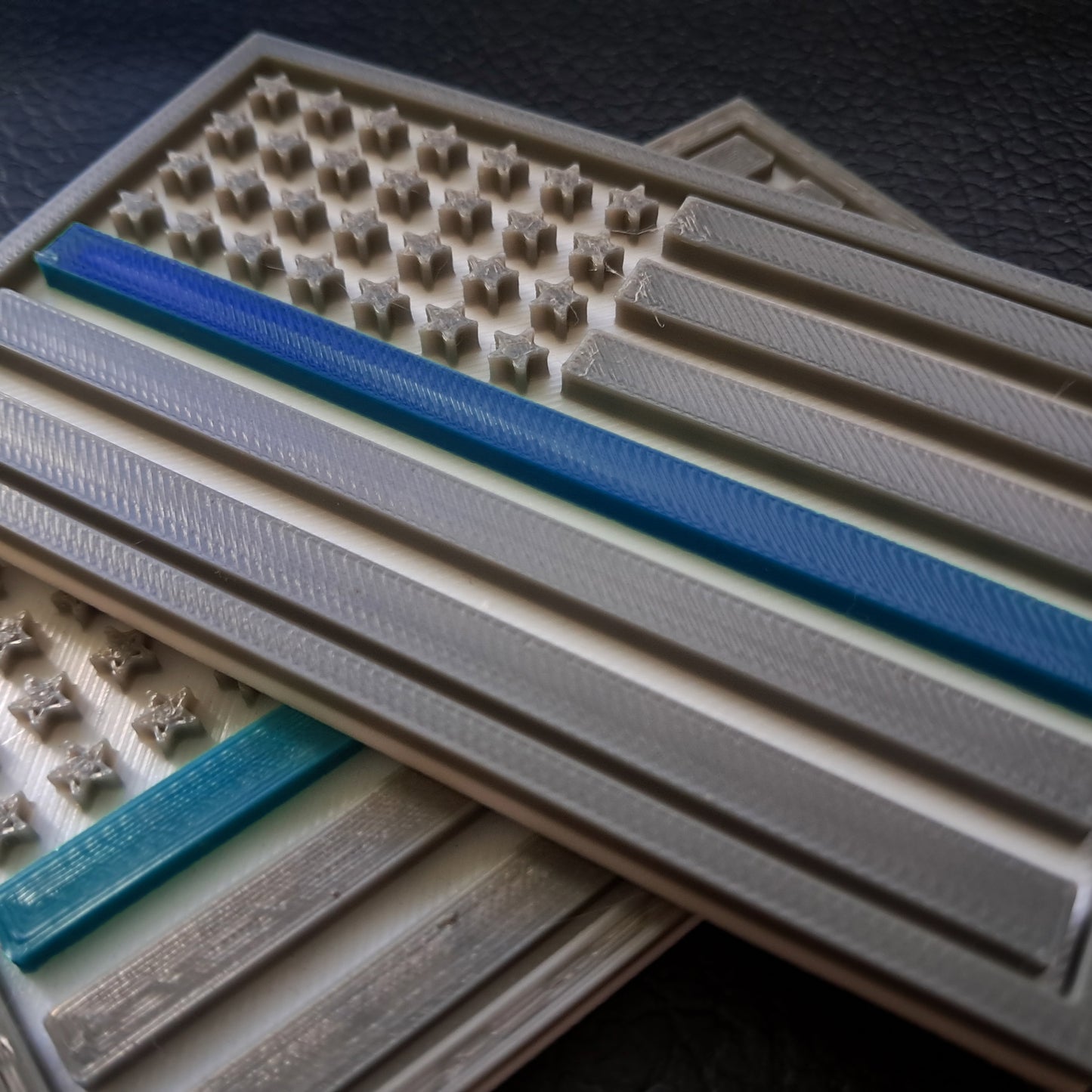 Thin Blue Line Flag Police Officer Remember Badge 3D STL Files For 3D Printing Using 3D Printer Machines