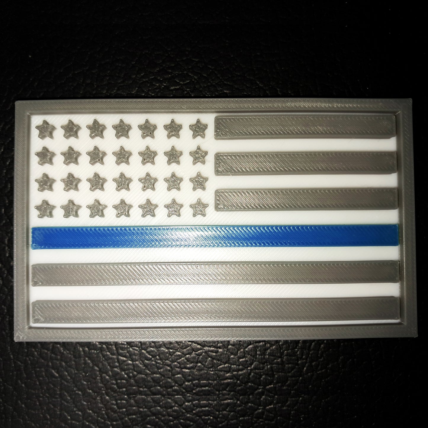Thin Blue Line Flag Police Officer Remember Badge 3D STL Files For 3D Printing Using 3D Printer Machines