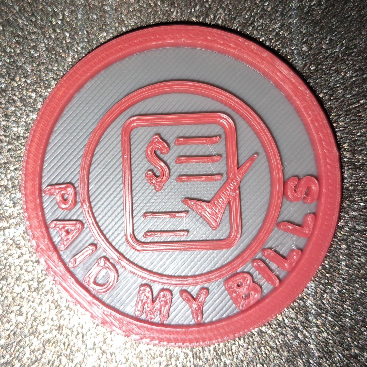 Paid My Bills Daily Life MBA Merit Badges 3D STL Files For 3D Printing Using 3D Printer Machines