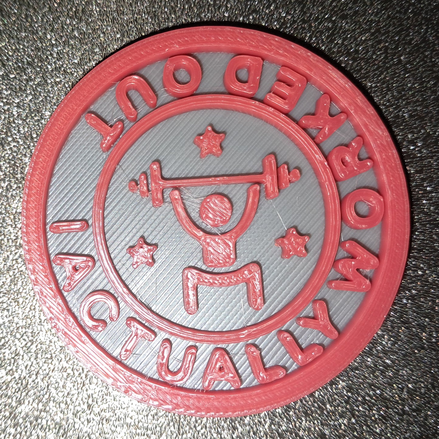 I Actually Worked Out Personal Healthcare Gym Fitness Daily Life MBA Merit Badges 3D STL Files For 3D Printing Using 3D Printer Machines