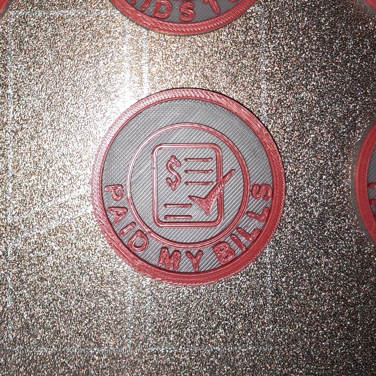 Paid My Bills Daily Life MBA Merit Badges 3D STL Files For 3D Printing Using 3D Printer Machines
