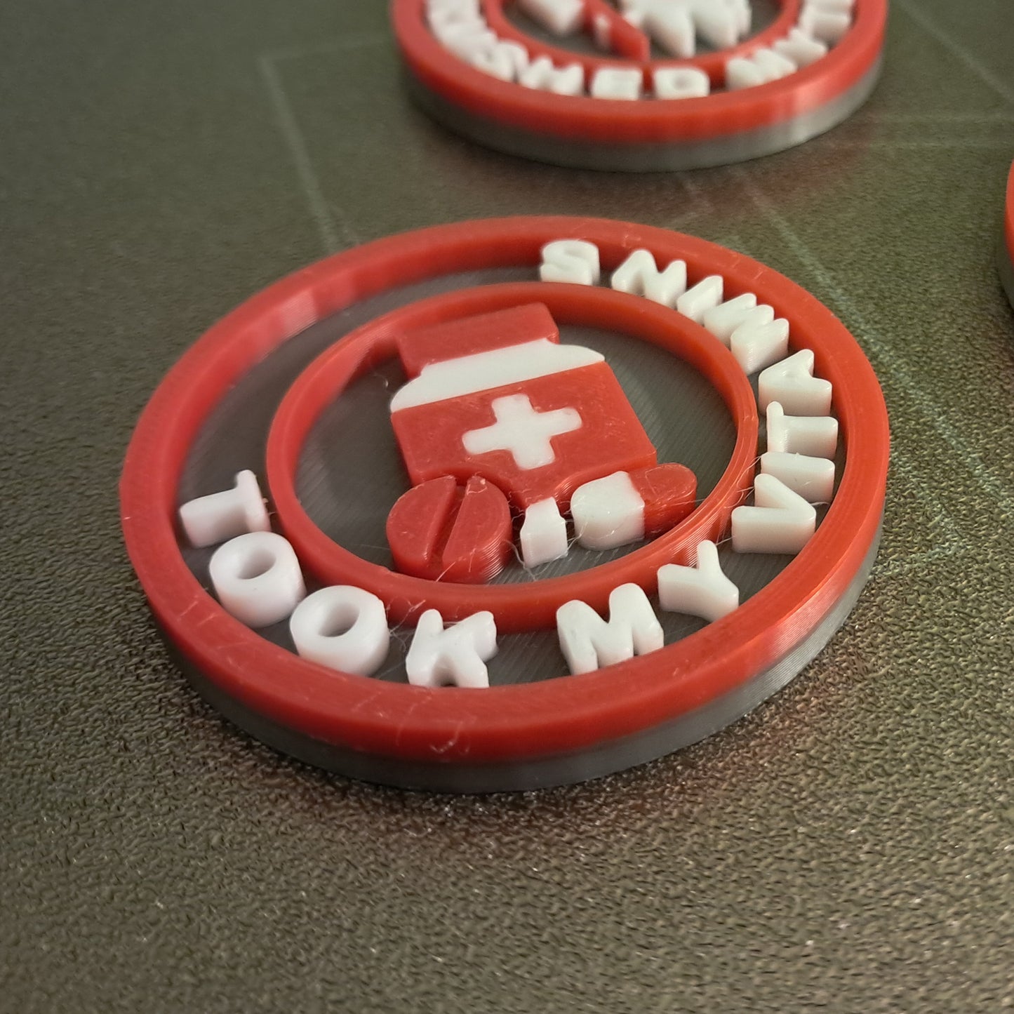 Took My Vitamins Pills Personal Healthcare Daily Life MBA Merit Badges 3D STL Files For 3D Printing Using 3D Printer Machines