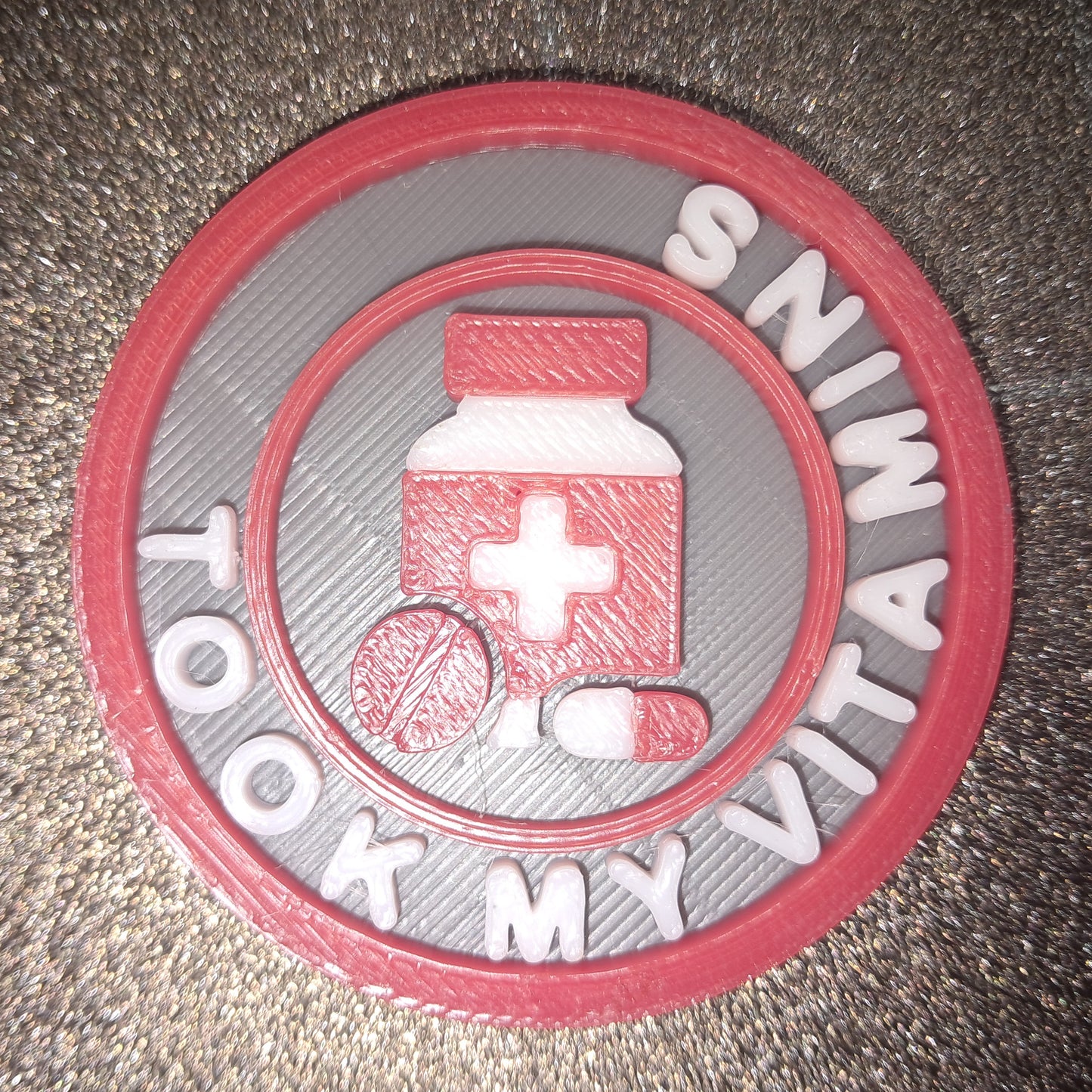 Took My Vitamins Pills Personal Healthcare Daily Life MBA Merit Badges 3D STL Files For 3D Printing Using 3D Printer Machines