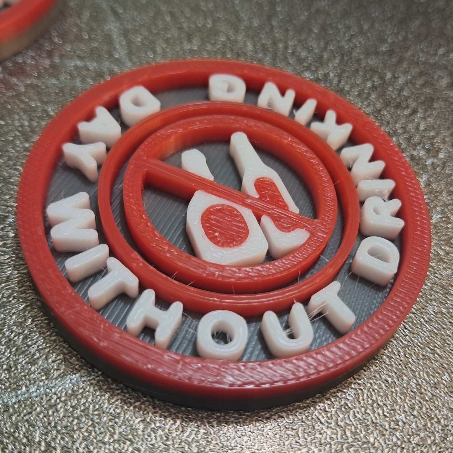 Day Without Drinking Awareness Daily Life MBA Merit Badges 3D STL Files For 3D Printing Using 3D Printer Machines