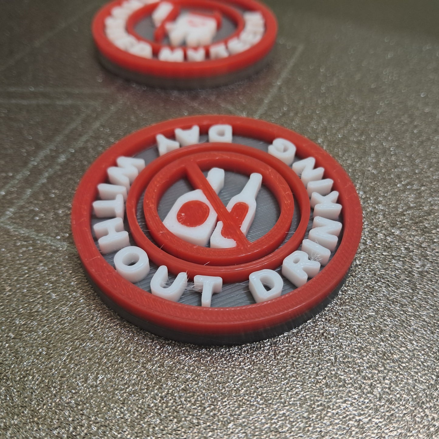 Day Without Drinking Awareness Daily Life MBA Merit Badges 3D STL Files For 3D Printing Using 3D Printer Machines