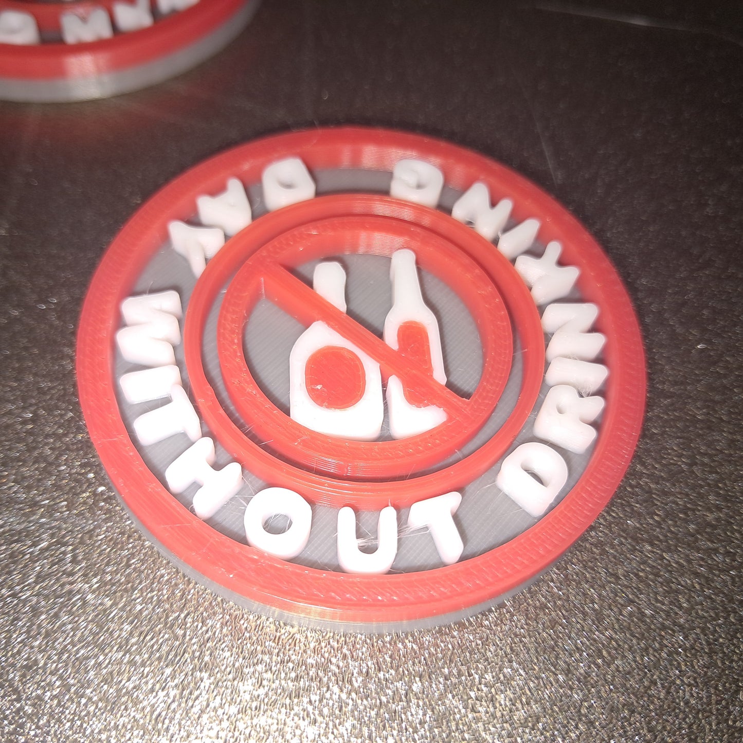 Day Without Drinking Awareness Daily Life MBA Merit Badges 3D STL Files For 3D Printing Using 3D Printer Machines