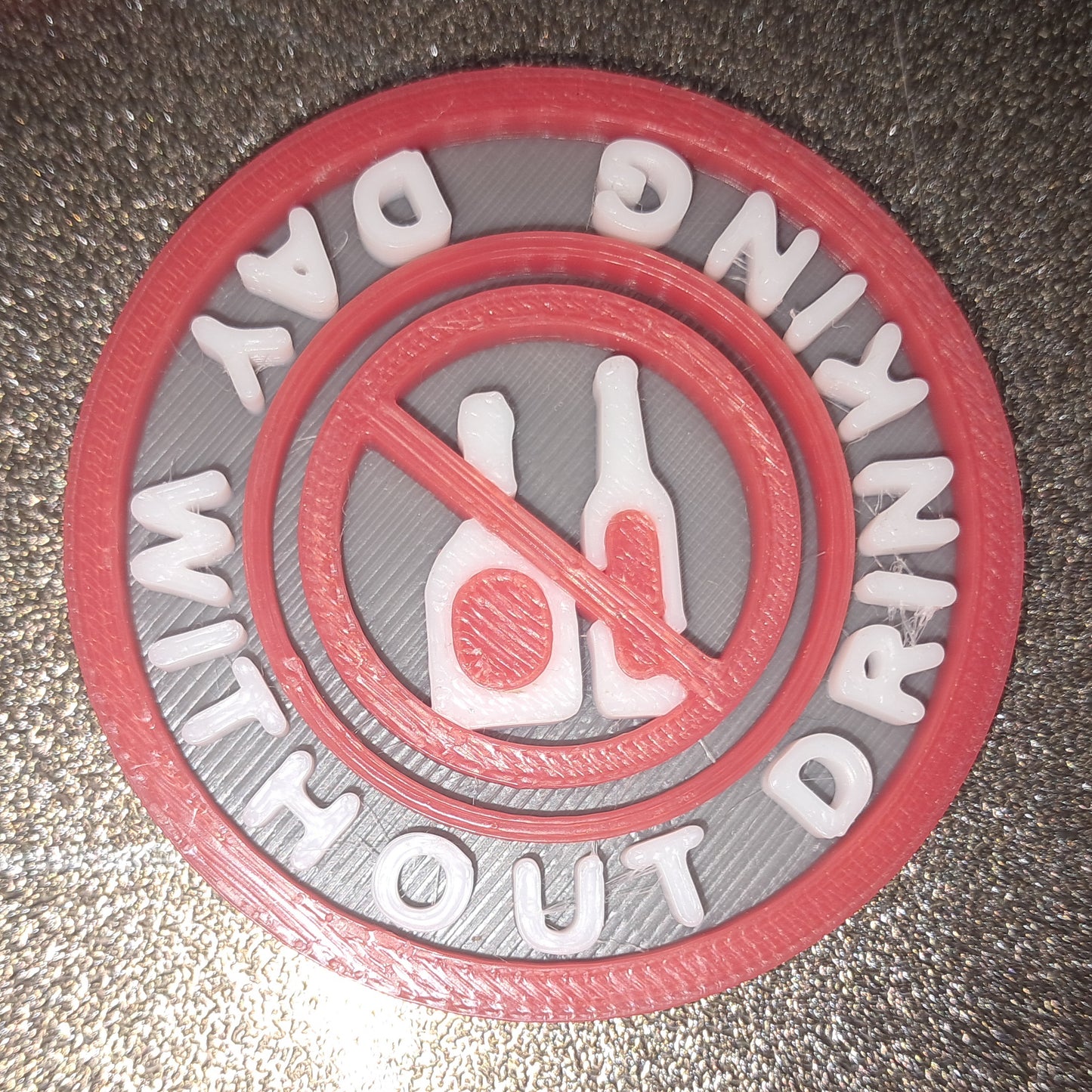 Day Without Drinking Awareness Daily Life MBA Merit Badges 3D STL Files For 3D Printing Using 3D Printer Machines