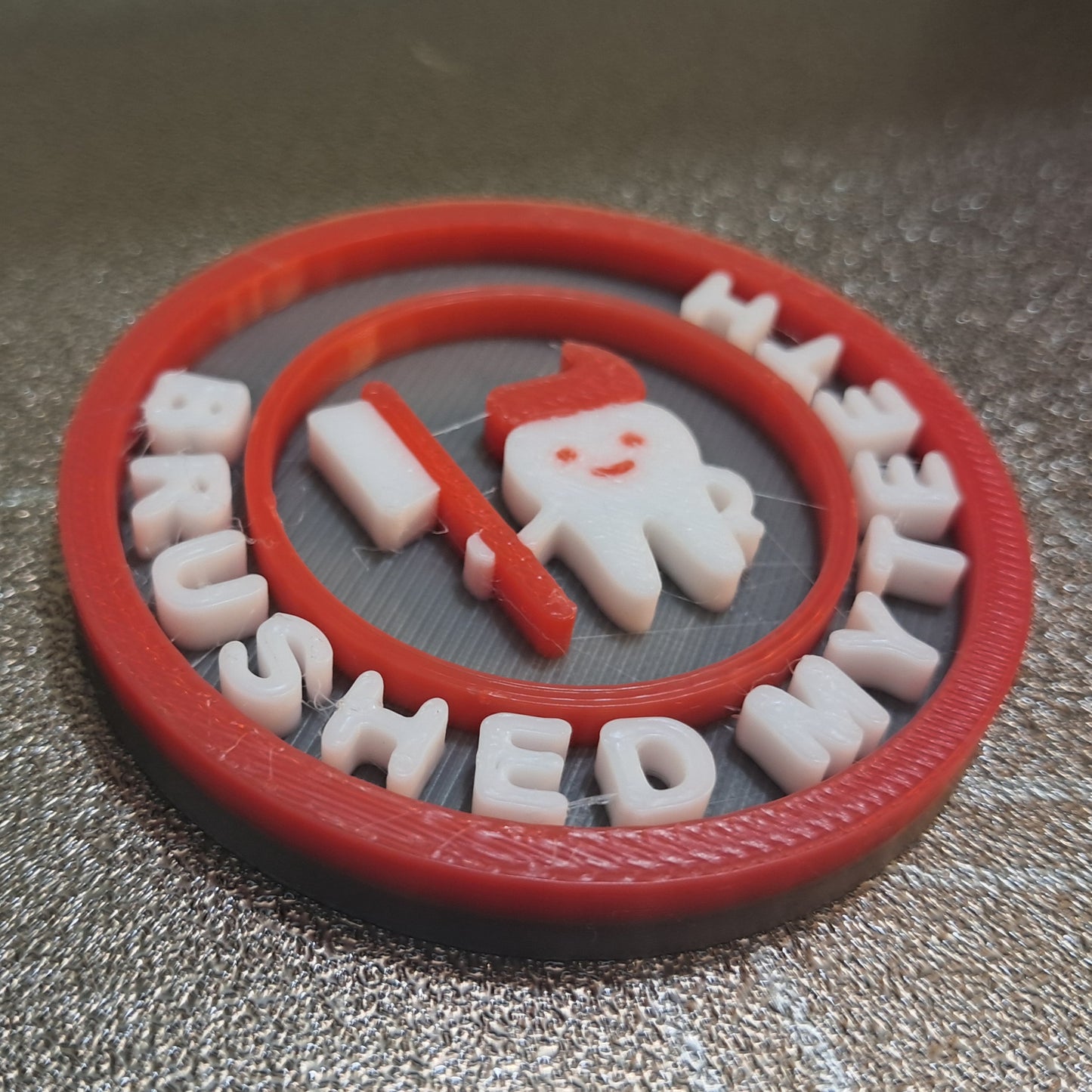 Brushed My Teeth Tooth Care Dentist Daily Life MBA Merit Badges 3D STL Files For 3D Printing Using 3D Printer Machines (Copy)