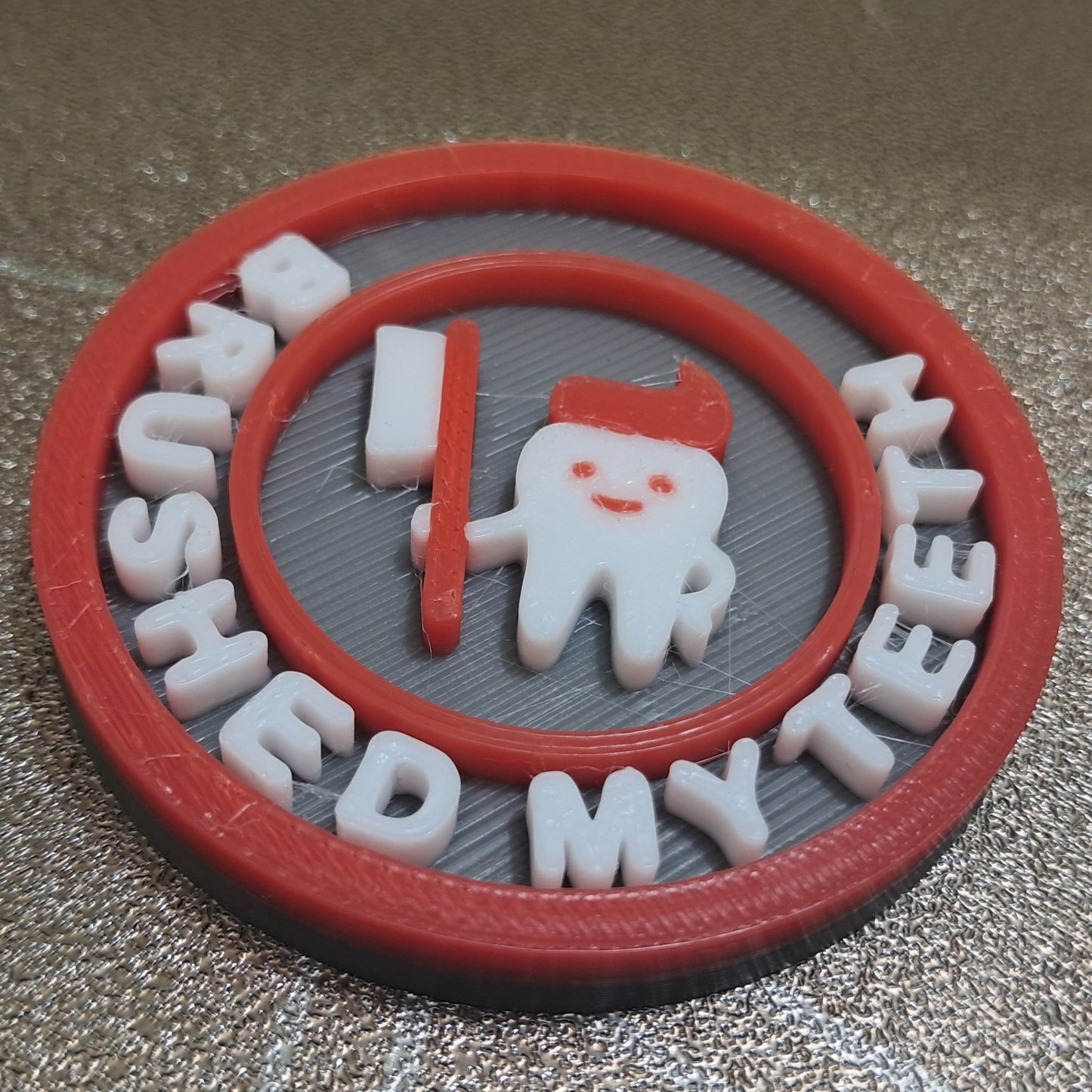 Brushed My Teeth Tooth Care Dentist Daily Life MBA Merit Badges 3D STL Files For 3D Printing Using 3D Printer Machines (Copy)