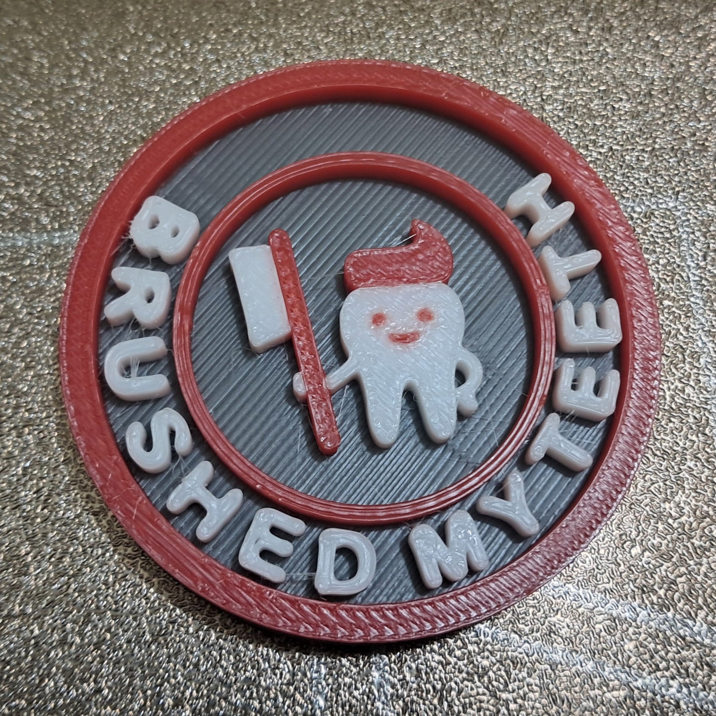 Brushed My Teeth Tooth Care Dentist Daily Life MBA Merit Badges 3D STL Files For 3D Printing Using 3D Printer Machines (Copy)