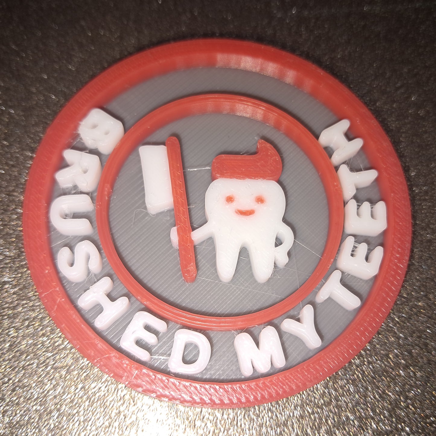 Brushed My Teeth Tooth Care Dentist Daily Life MBA Merit Badges 3D STL Files For 3D Printing Using 3D Printer Machines (Copy)