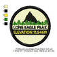 Mount Lone Eagle Peak Mountains Merit Badge Machine Embroidery Digitized Design Files