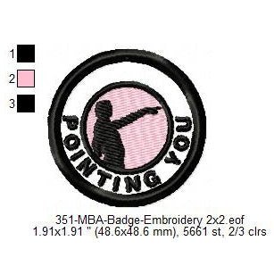 Sophie Cunningham Pointing You USA NBA Basketball Player Silhouette Merit Adulting Badge Machine Embroidery Digitized Design Files
