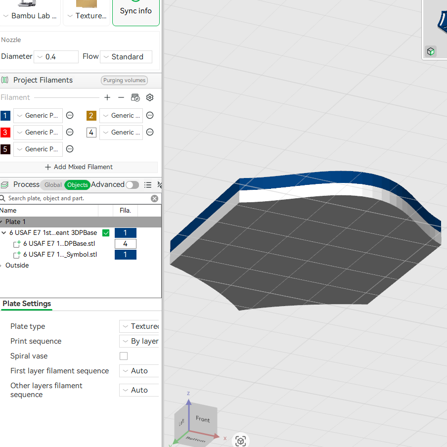 US Air Force USAF E5 Staff Sergeant, E6 Technical Sergeant, E7 1st Sergeant Rank Insignia Emblem 3D STL Files For 3D Printing Using 3D Printer Machines