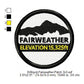 Mount Fairweather Mountains Merit Badge Machine Embroidery Digitized Design Files