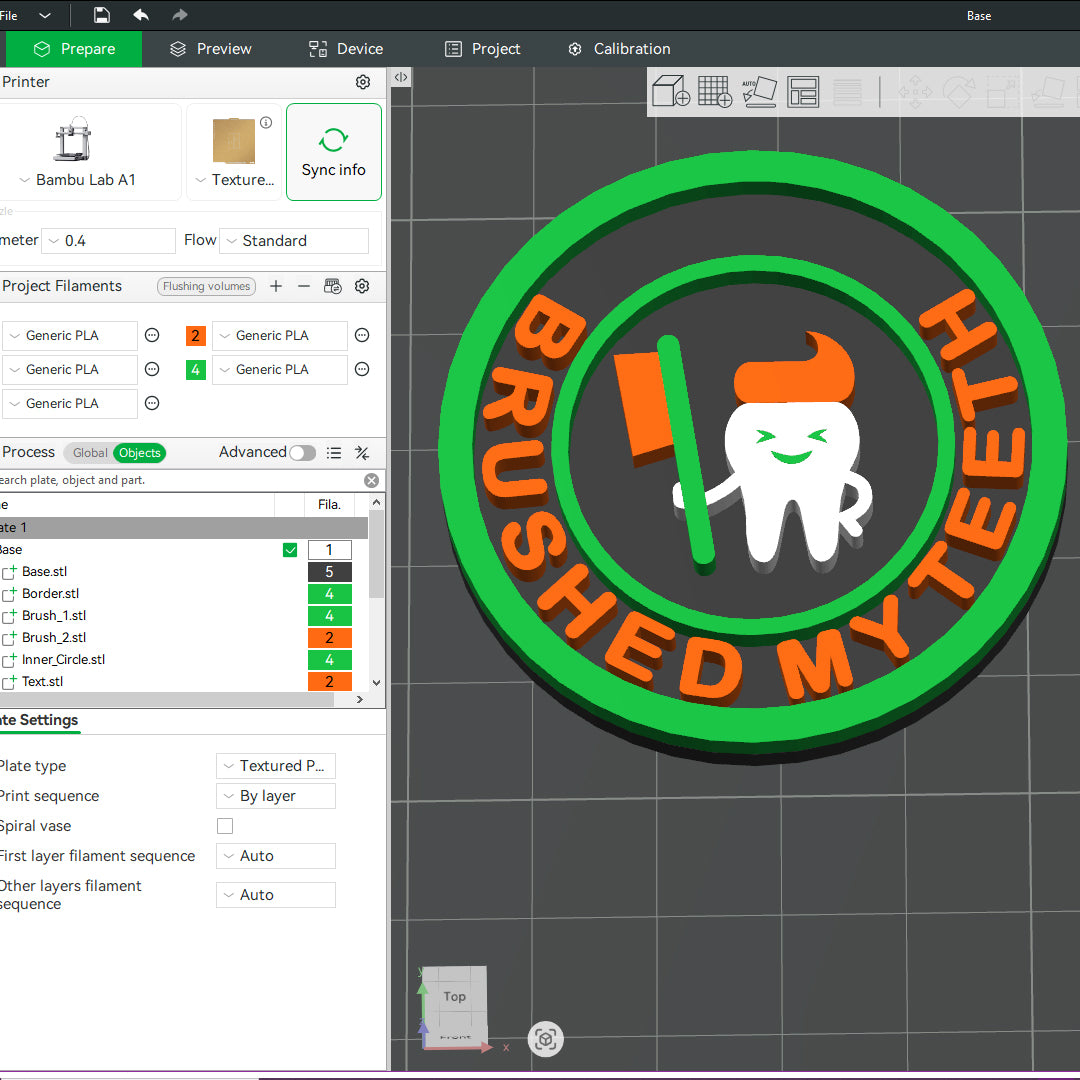 Brushed My Teeth Tooth Care Dentist Daily Life MBA Merit Badges 3D STL Files For 3D Printing Using 3D Printer Machines (Copy)