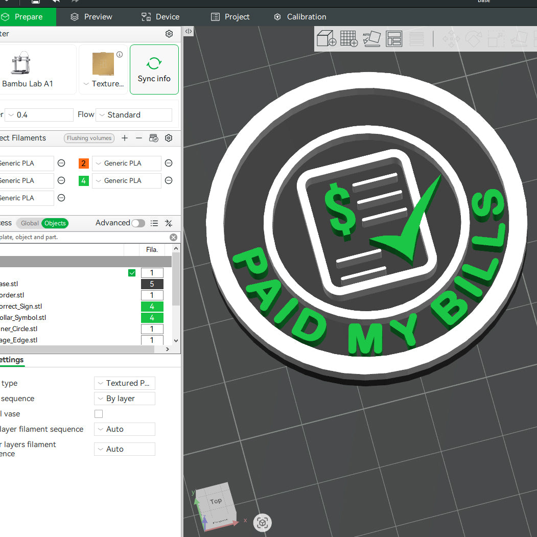 Paid My Bills Daily Life MBA Merit Badges 3D STL Files For 3D Printing Using 3D Printer Machines