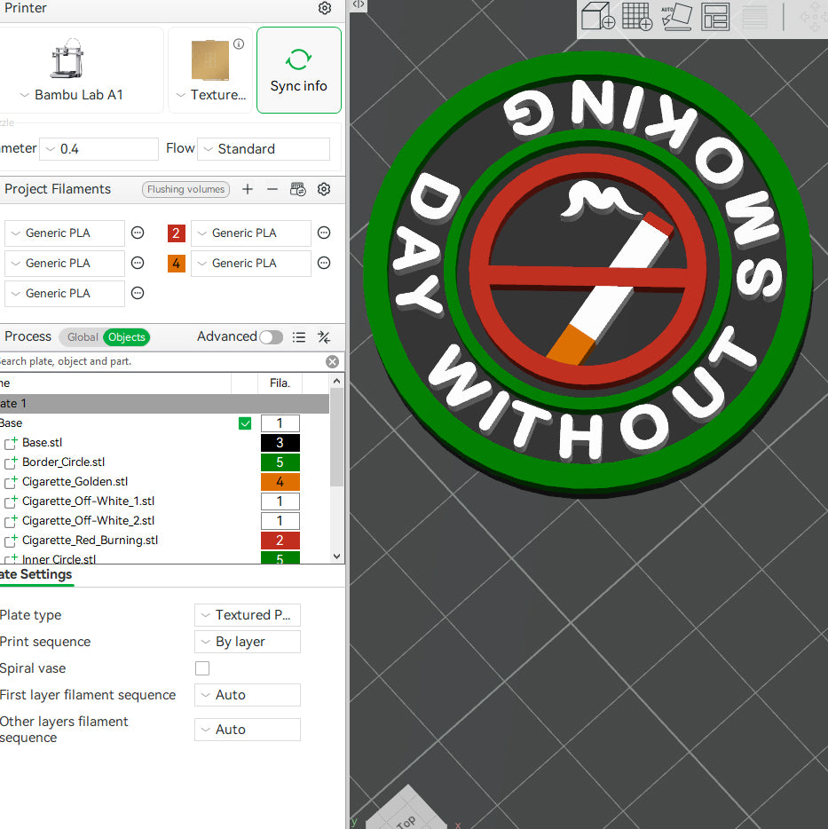 Day Without Smoking Awareness Daily Life MBA Merit Badges 3D STL Files For 3D Printing Using 3D Printer Machines