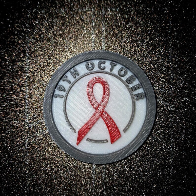 19th October Breast Cancer Awareness Day MBA Merit Badges 3D STL Files For 3D Printing Using 3D Printer Machines