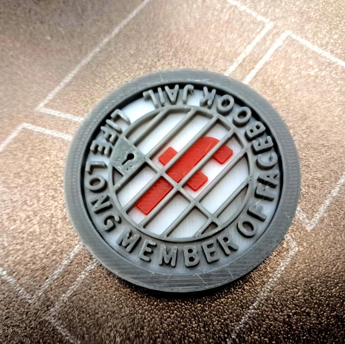 Life Long Member of Facebook Jail MBA Merit Badges 3D STL Files For 3D Printing Using 3D Printer Machines