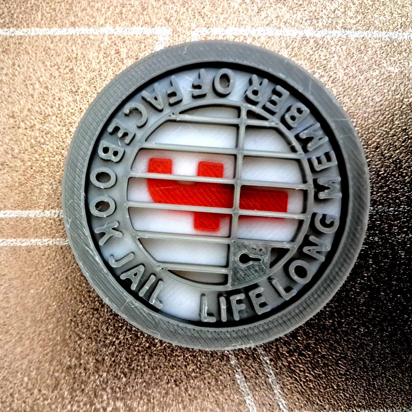 Life Long Member of Facebook Jail MBA Merit Badges 3D STL Files For 3D Printing Using 3D Printer Machines