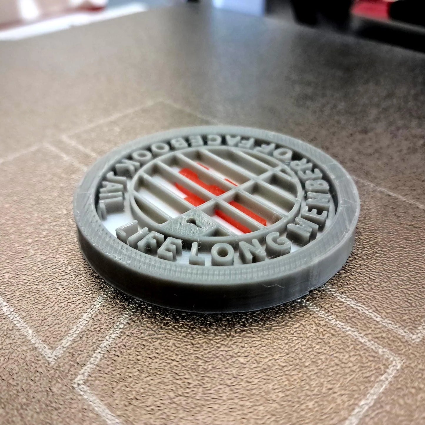 Life Long Member of Facebook Jail MBA Merit Badges 3D STL Files For 3D Printing Using 3D Printer Machines