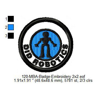Did Robotics Merit Adulting Badge Machine Embroidery Digitized Design Files