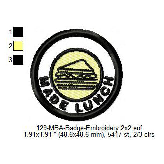 Made Launch Merit Adulting Badge Machine Embroidery Digitized Design Files