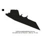 USS Zumwalt Stealth Ship Silhouette Machine Embroidery Digitized Design Files