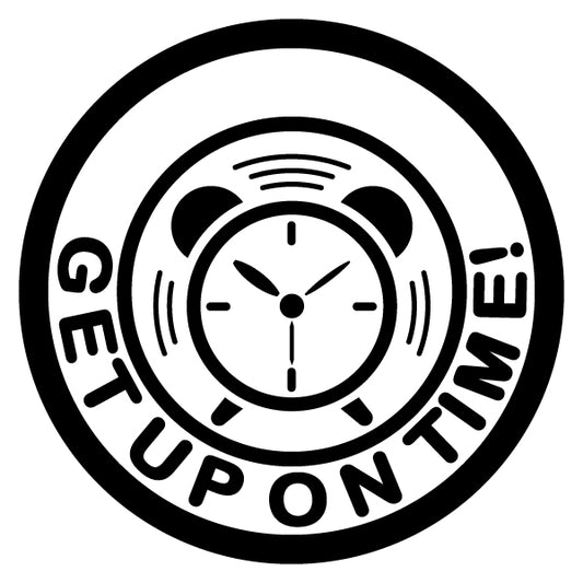 Get Up On Time Merit Badge Screen Printing Design Files