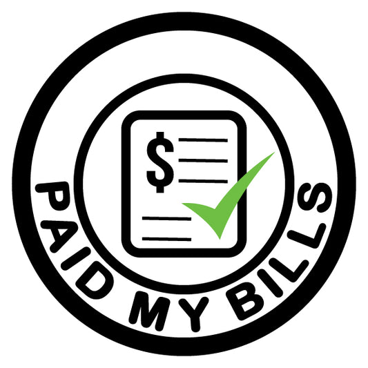 Paid My Bills Merit Badge Screen Printing Design Files
