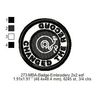 Changed The Record Merit Adulting Badge Machine Embroidery Digitized Design Files