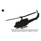 Bell UH-1N Twin Huey Aircraft Silhouette Machine Embroidery Digitized Design Files