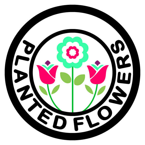 Planted Flowers Merit Badge Screen Printing Design Files