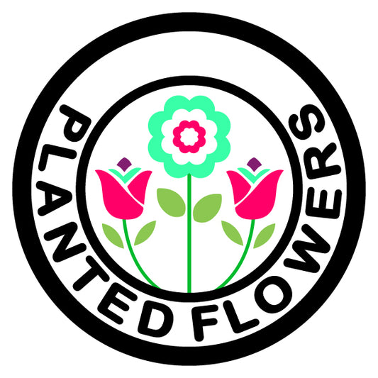Planted Flowers Merit Badge Screen Printing Design Files