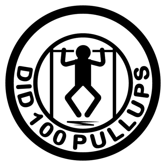 Did 100 Pullups Merit Badge Screen Printing Design Files