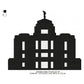 Meridian Idaho LDS Temple Silhouette Machine Embroidery Digitized Design Files
