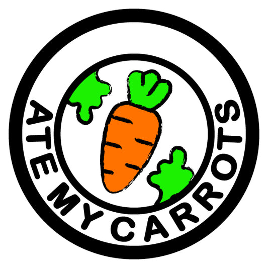 Ate My Carrots Vegetarian Merit Badge Screen Printing Design Files