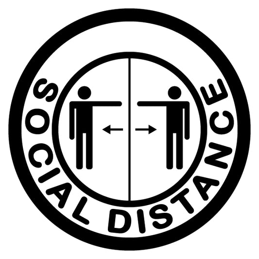 Social Distance Merit Badge Screen Printing Design Files