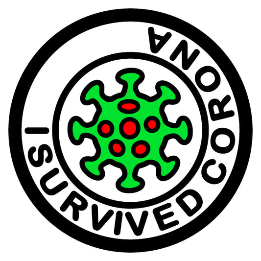 I Survived Corona Merit Badge Screen Printing Design Files