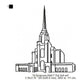 Syracuse Utah LDS Temple Outline Machine Embroidery Digitized Design Files